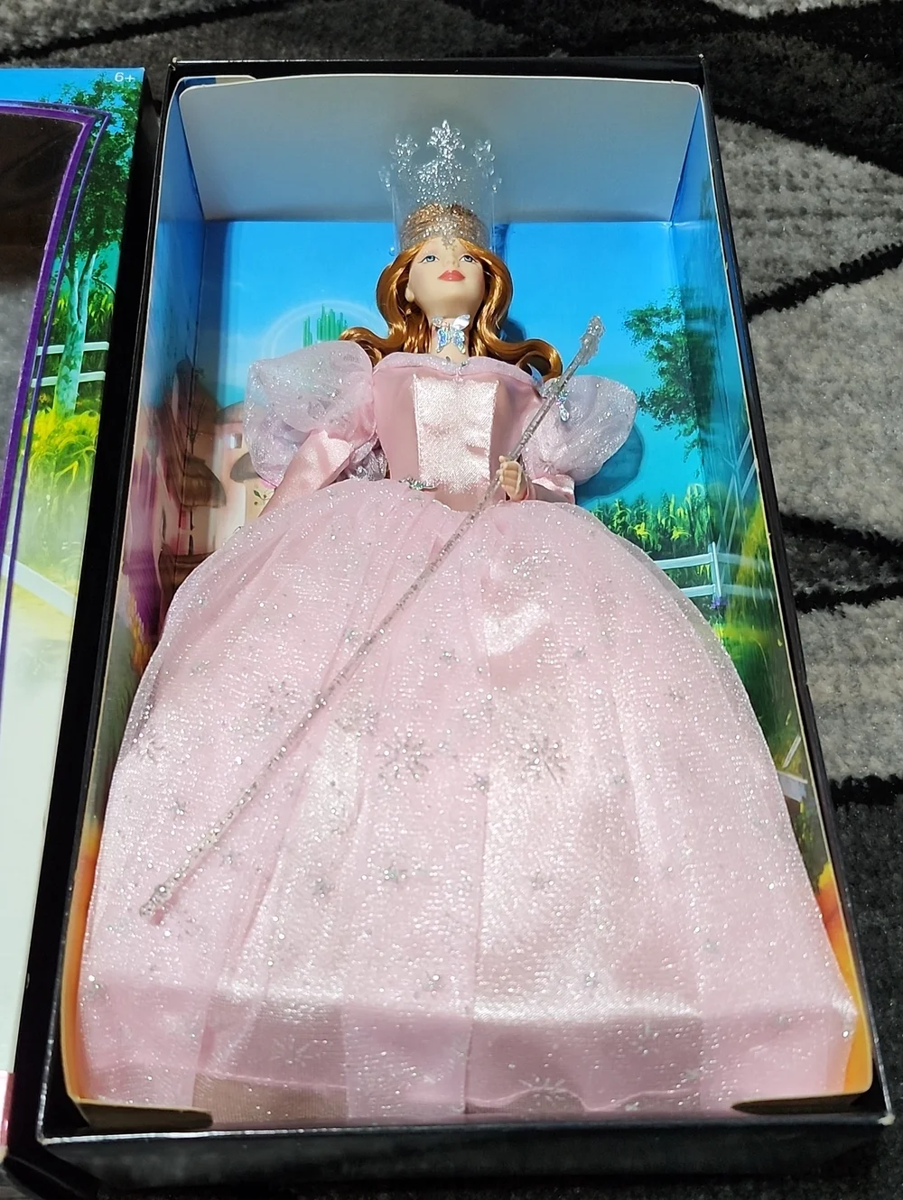 2006 MATTEL BARBIE COLLECTOR WIZARD OF OZ GLINDA THE GOOD WITCH PINK LABEL